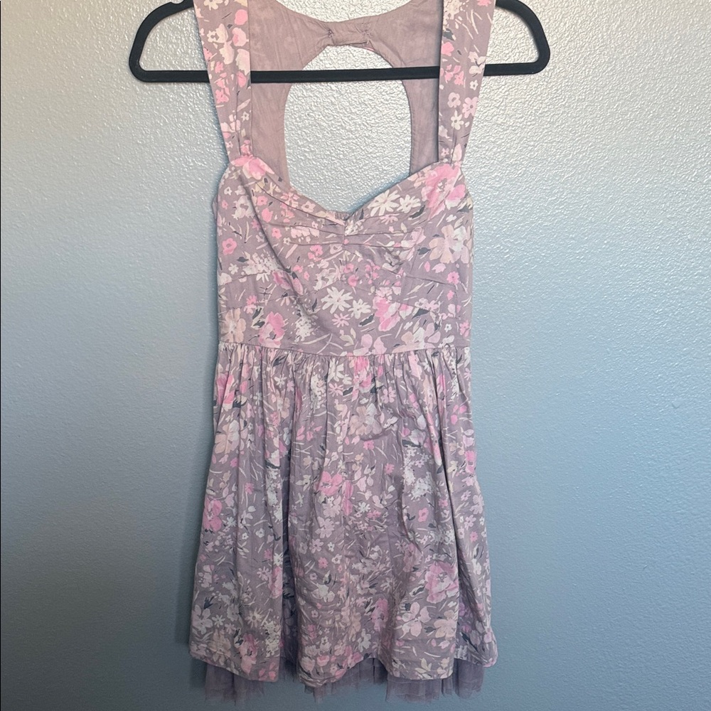 Free people size 2 Floral garden party Sleeveless Dress